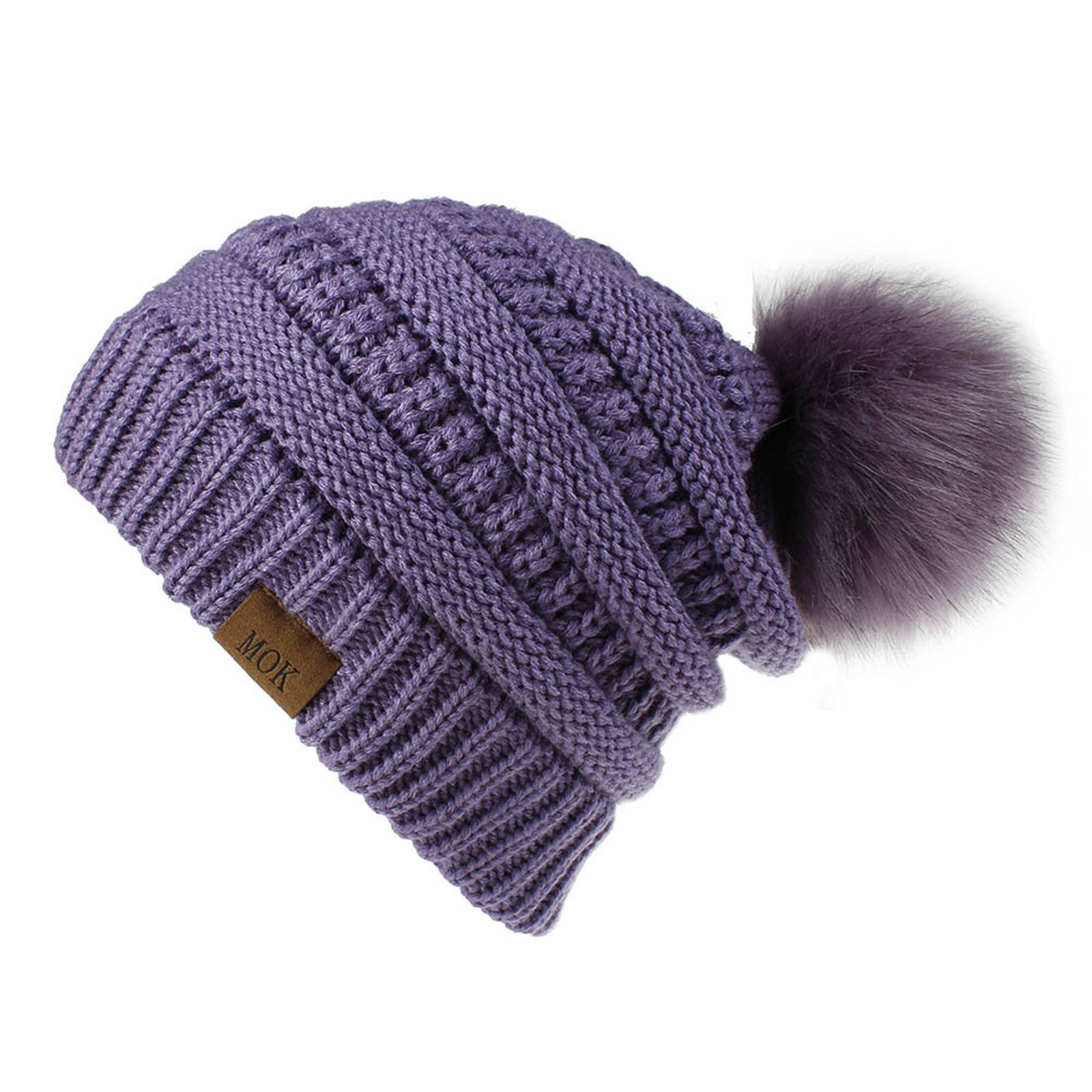 E la moda donna nuova E di alta qualità mantiene caldi cappelli invernali cappello a orlo in lana lavorato a maglia morbido delicato sulla pelle, traspirante: PP