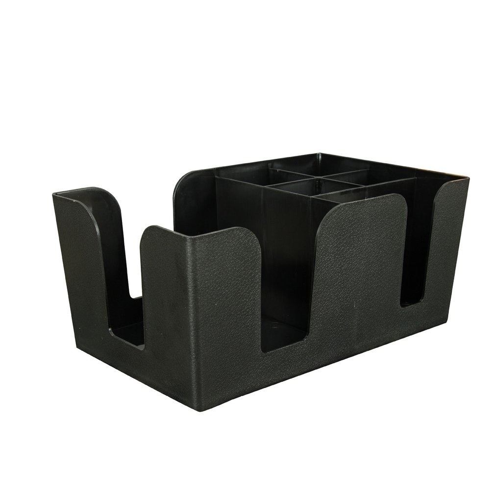 Bar Plastic Bar Condiment Aide Storage Napkin And Straw Holder Black Durable Storage Box Organizer Tissue Box Office Home Decor