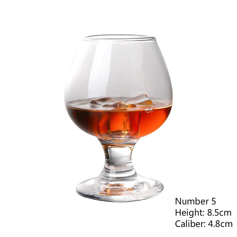 4 Stijlen 100-700Ml Korte Been Brandy Wijn Glas Whiskey Cup Loodvrij Glas Bar familie Drinken Gereedschap Wijnproeverij