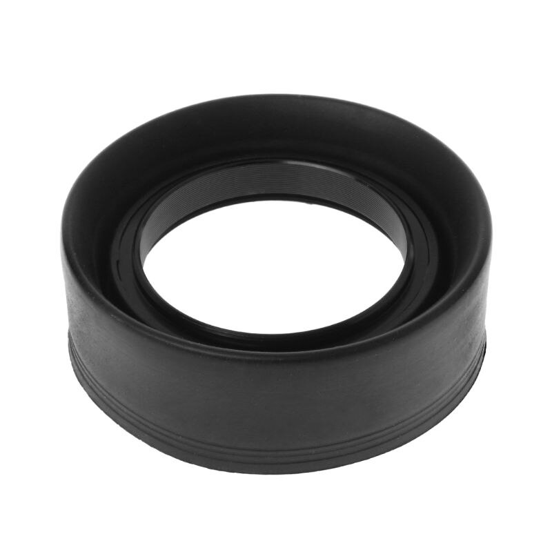 Zonnekap Rubber Inklapbare Groothoek 3 Stage 49Mm Camera Accessoires Vervanging Deel