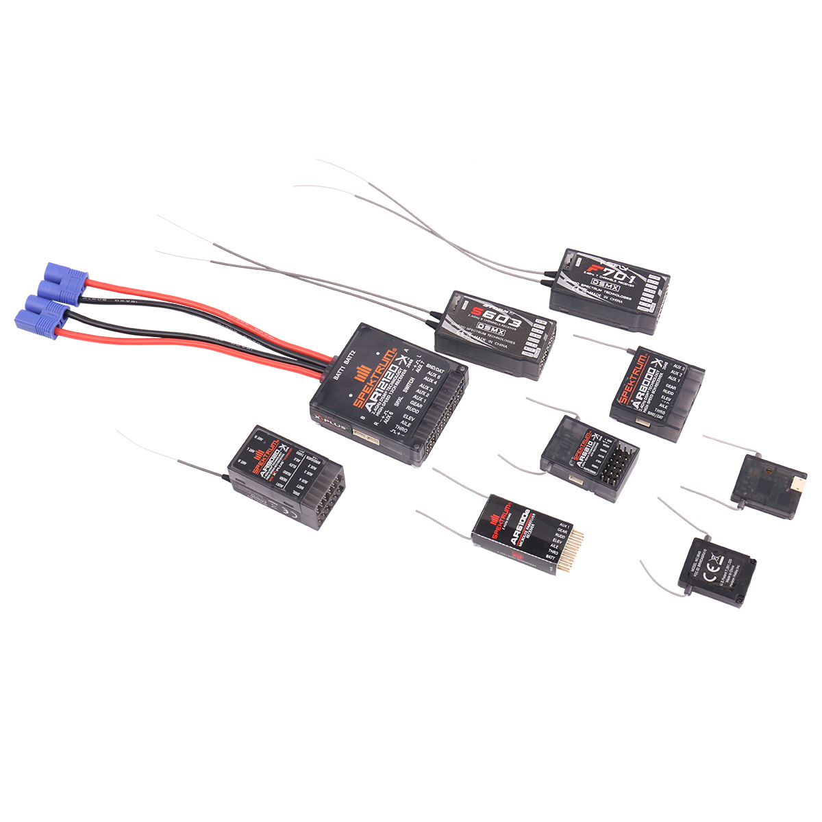 2.4 GHz Long Range DSMX DSM2 Receiver AR6210 AR6100E AR8000 AR9020 S603 F701 For SPEKTRUM JR Remote Control