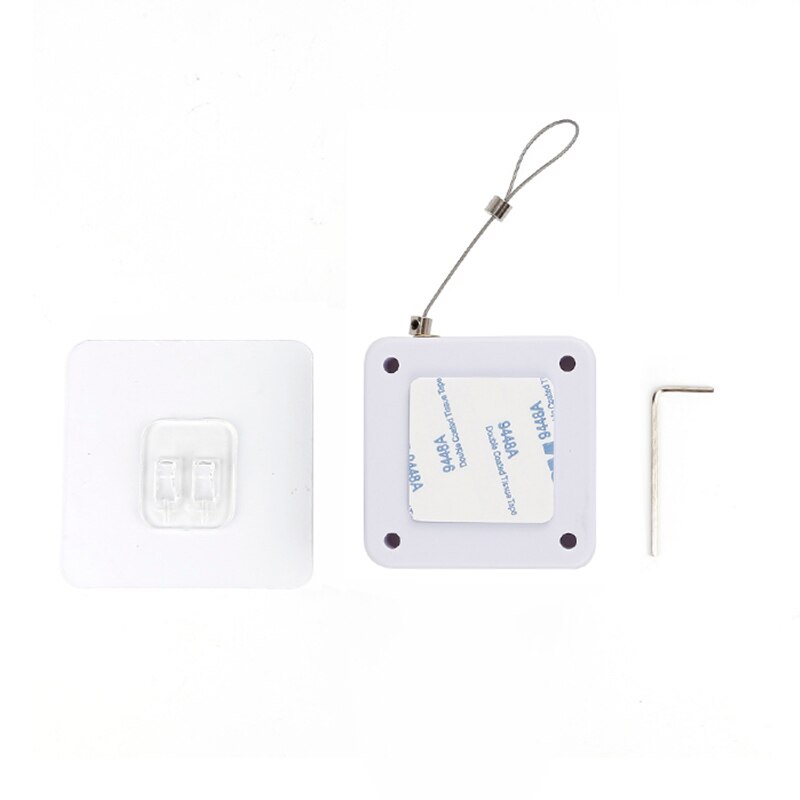 Ferme-porte auto-adhésif ABS, 800g, capteur automatique sans poinçon, pour la maison et le bureau, accessoires de porte: White Door Closer