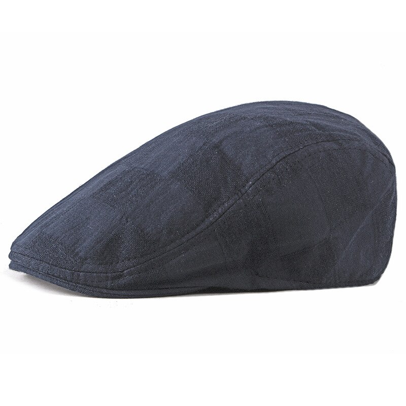 Mannen Baret Hoed Solid Cotton Caps Mannen Flat Peaked