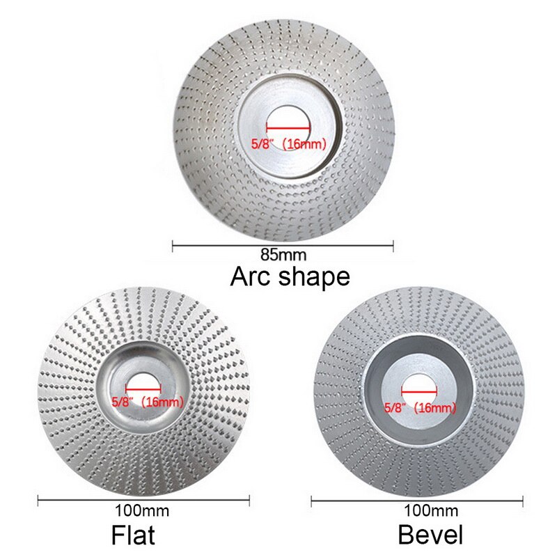 High Quanlity Wood Grinding Wheel Disc Sanding Wood Carving Tool Abrasive Disc Tools For Angle 16mm Bore