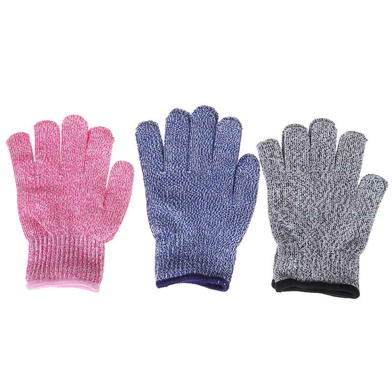 1Pair Anti-cut Gloves 5 Cut resistant Safety Gloves HPPE Material Protective Glove For Children Kids Baby Safety