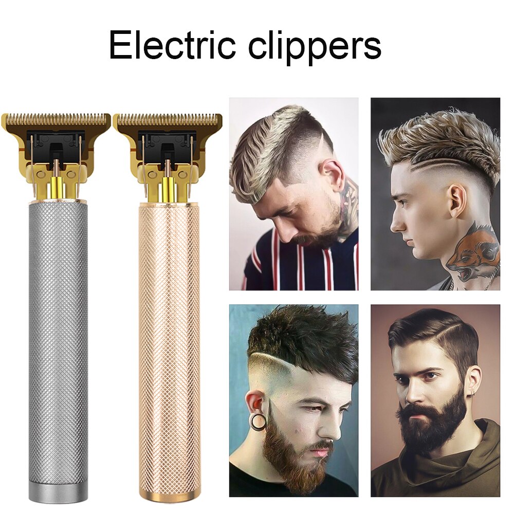 Hår trimmer klipper skaldet skåret skæg barbering præcision efterbehandling genopladelig hårskæremaskine