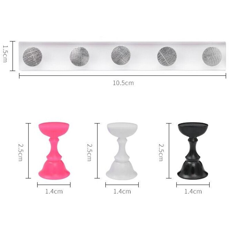 Nagelhouder oefentraining schaakstukken oefenbeugel plaatondersteuning magnetische basis magneet display frame doe-het-zelf manicure gereedschap