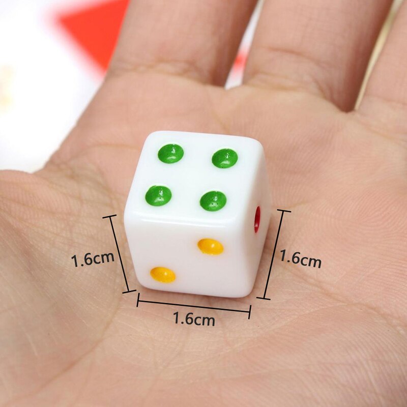 10 stücke Acryl Würfel 6 Seitige Würfel 16mm Digitale Zahl Oder Punkt Würfel Runde Coener Für Kind Spielzeug Bord spiele HEIßER