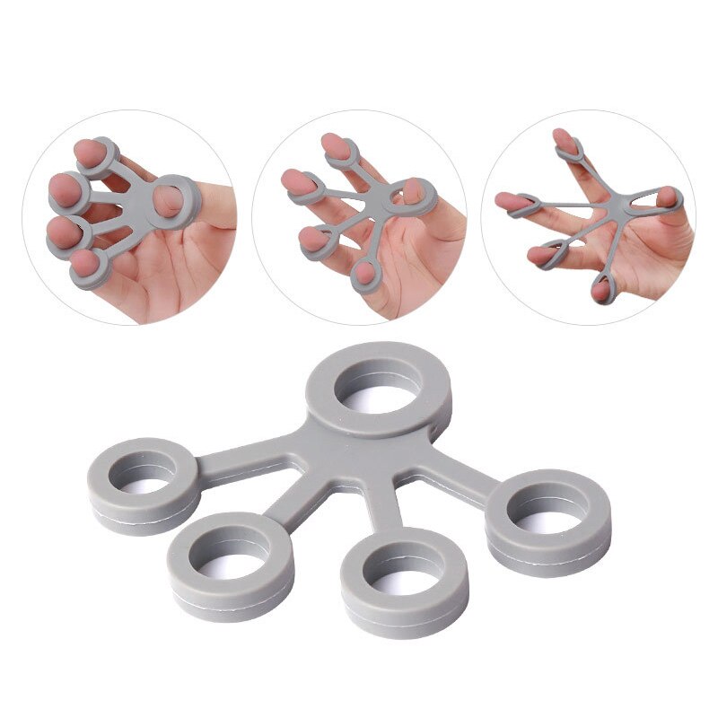 Silicone Hand Expander Finger Hand Grip Finger Training Stretcher Trainer Strength Resistance Bands Wrist Exercise Fitness