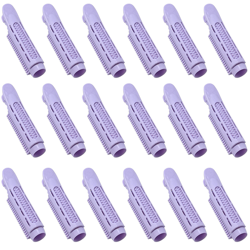18 Pieces Voluminizing Hair Root Clip Natural Fluffy Hair Clip Hair Root Curler Roller Self Grip Root Volume Hair Curler Clip: Purple 18pcs
