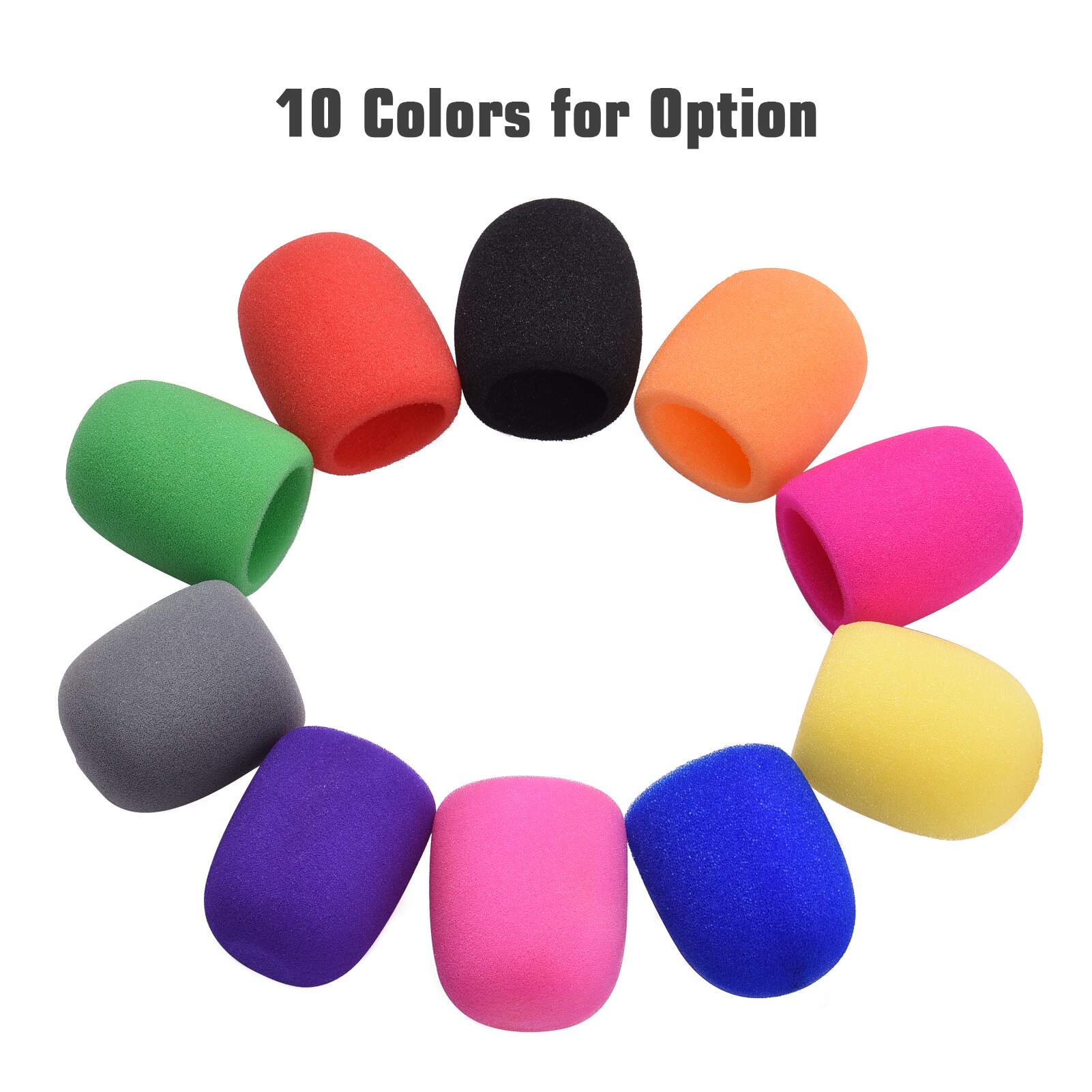 Handheld Microphone Windscreen Mic Foam Cover for Standard Ball-type Microphones Mic Accessories for KTV DJ, Pack of 1pcs