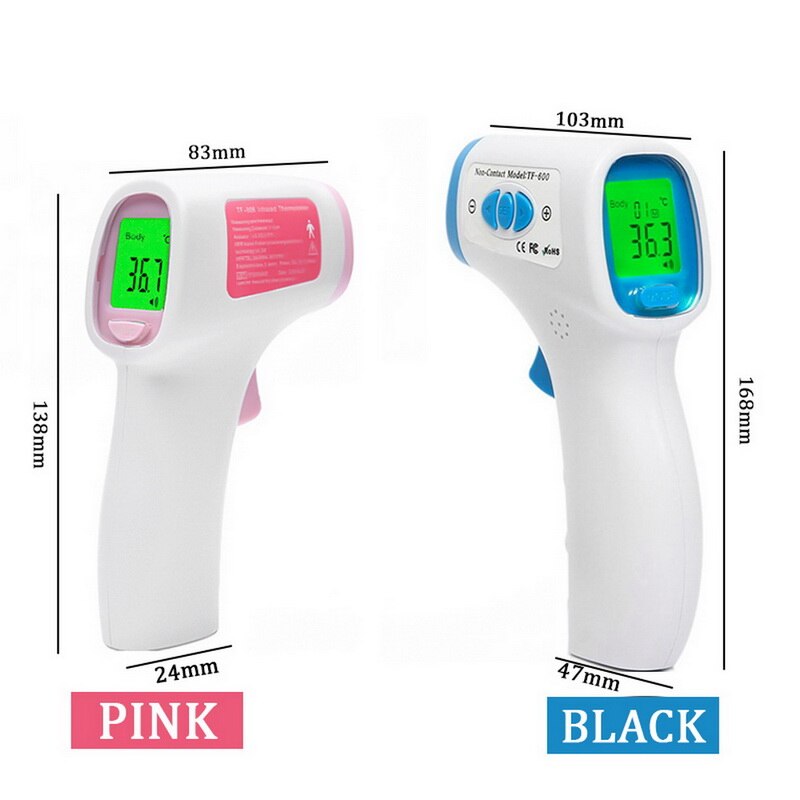 Forehead Thermometer Touchless for Baby Kids and Adults with Fever Alarm 50 Group Data Memory Backlight LCD Display
