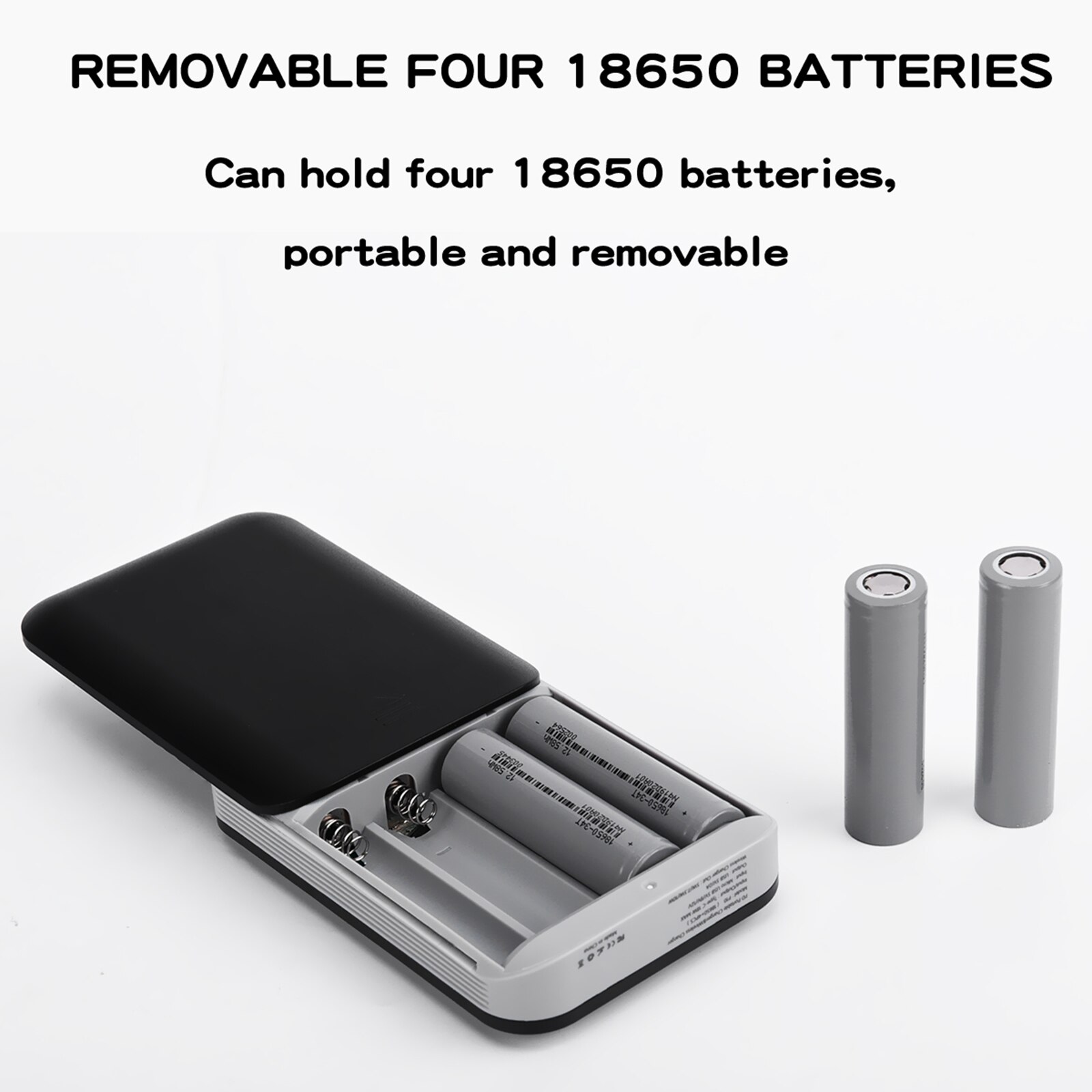 Schnell Ladung 4*18650 Power Bank Fall 10W Wireless Charging USB Ladegerät QC 3,0 PD DIY Shell 18650 batterie Halter Lade Box