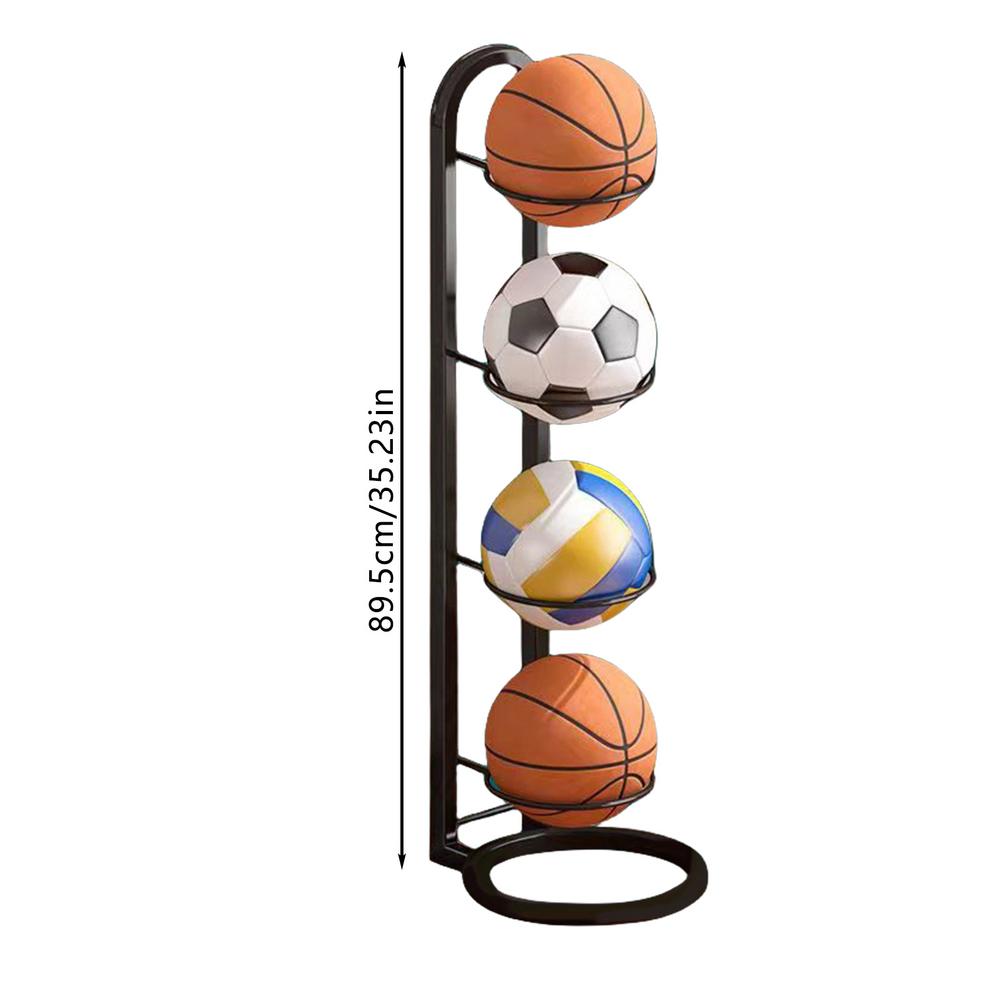 Indoor Children Basketball Storage Rack Put Ball Football Storage Basket Placed Rack Kindergarten Volleyball Stand Holder: Yellow