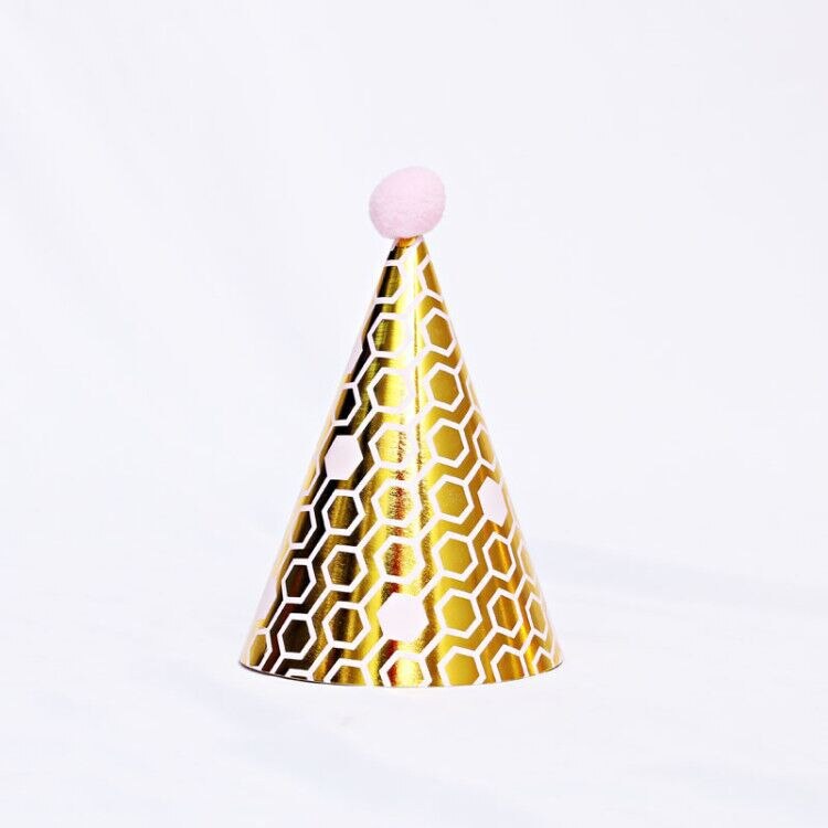 Kinderen Verjaardag Hoed Gelukkige Verjaardag Papier Hoeden Cap Prins Prinses Kroon Partij Decoratie Voor Jongen Meisje Verjaardagsfeestje Decoraties: pink fangge