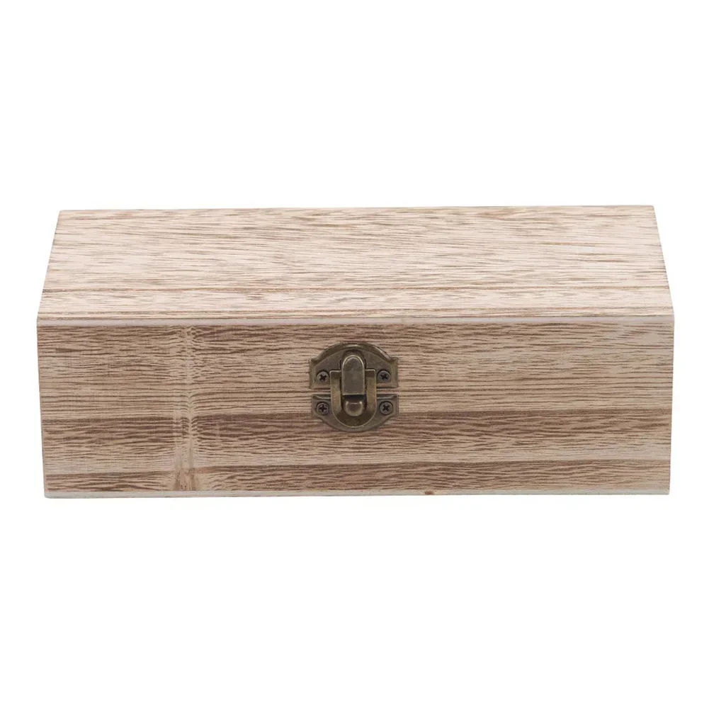 1pc puista säilytyslaatikkoa retrosoljella varustettu puinen laatikko simpukankuoren muotoinen laatikko kestävä 20 x 10 x 6cm vintage-tyylinen puinen laatikko: Vihreä