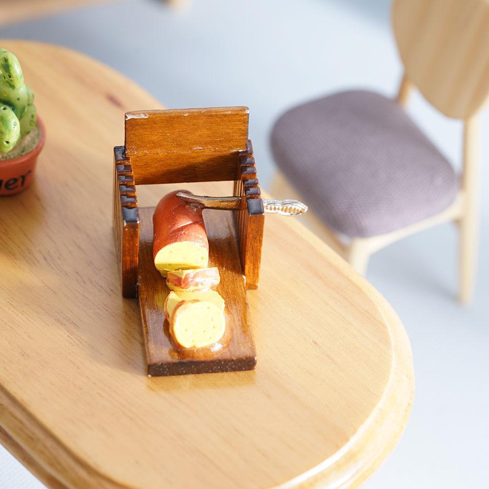 1/12 Dollhouse Mini Simulatie Toast Brood Slicer Model Accessoires Speelgoed Poppen Keuken Speelhuisje Huis P6E8