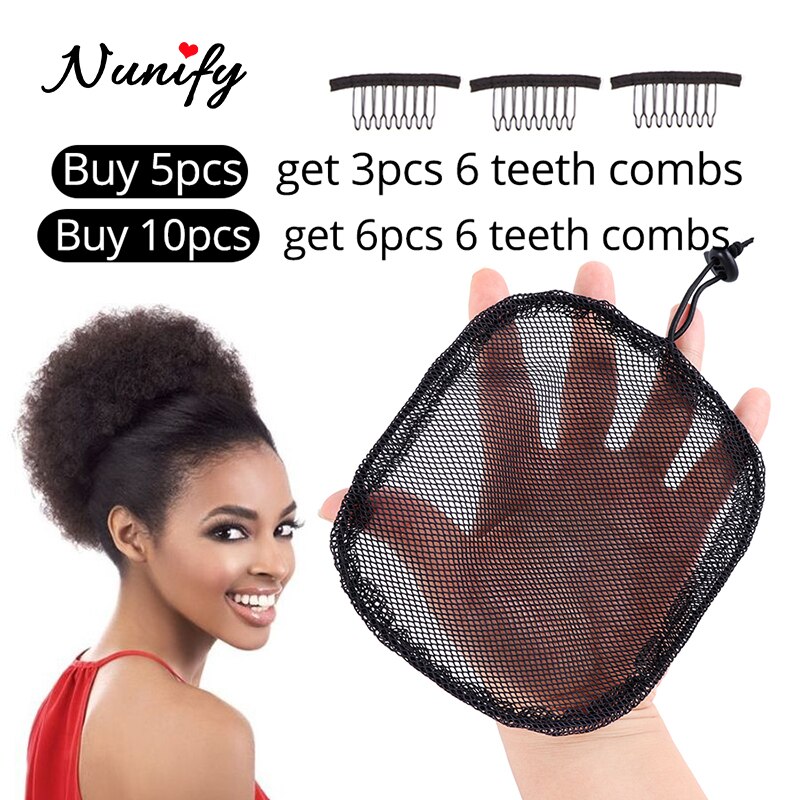 Nunify-malla para el pelo para coleta de mujer, Accesorio para hacer coletas, con rejilla para el pelo, bonita herramienta para el cabello
