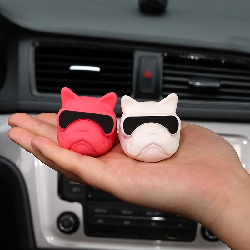 Auto persoonlijkheid franse bulldog decoratie auto interieur honden speelgoed decoratie ornament auto interieur producten auto accessoires