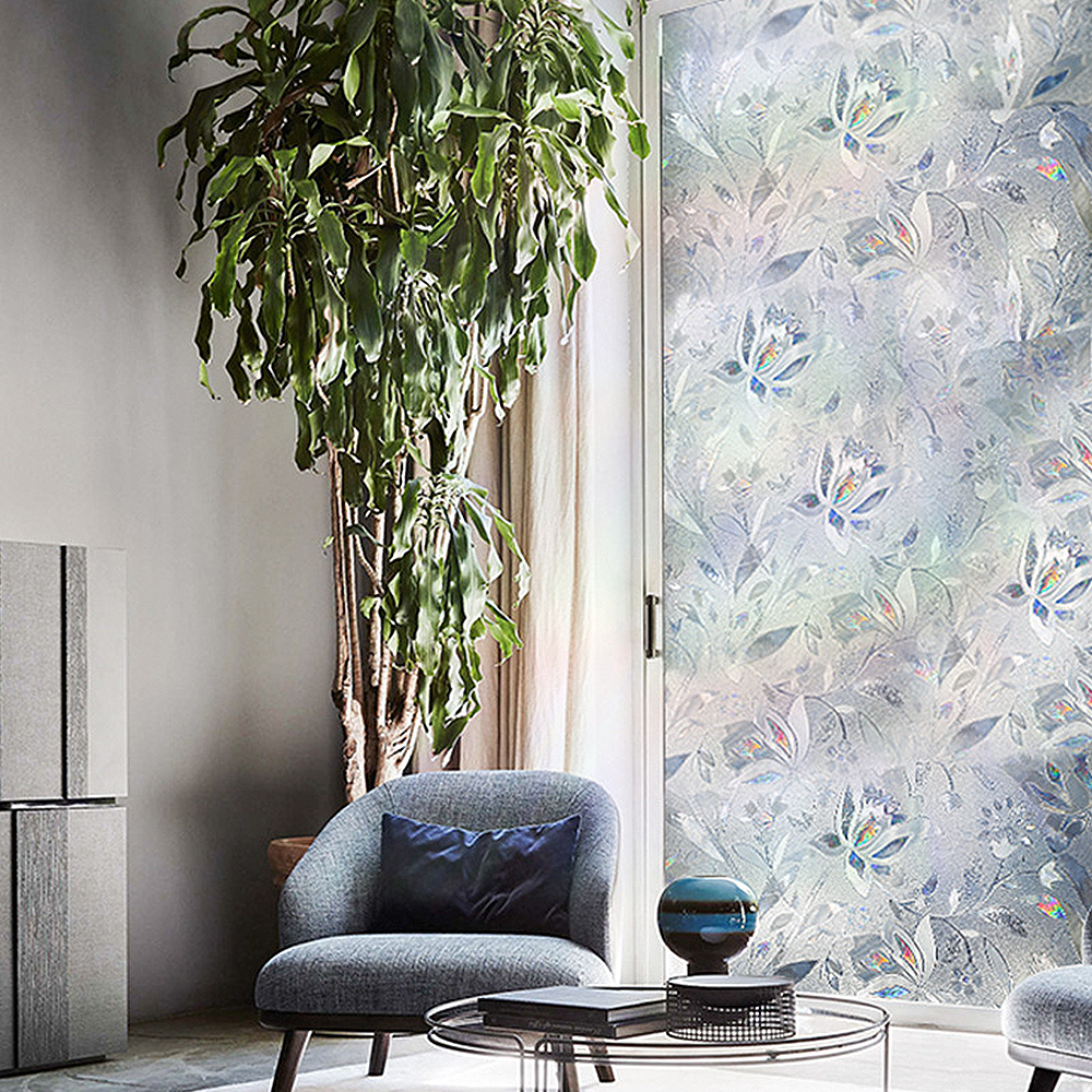 45X100cm Frosted Window Glass Sticker Light Opaque Bathroom Sliding Door Blackout Window Film Decoration Personality