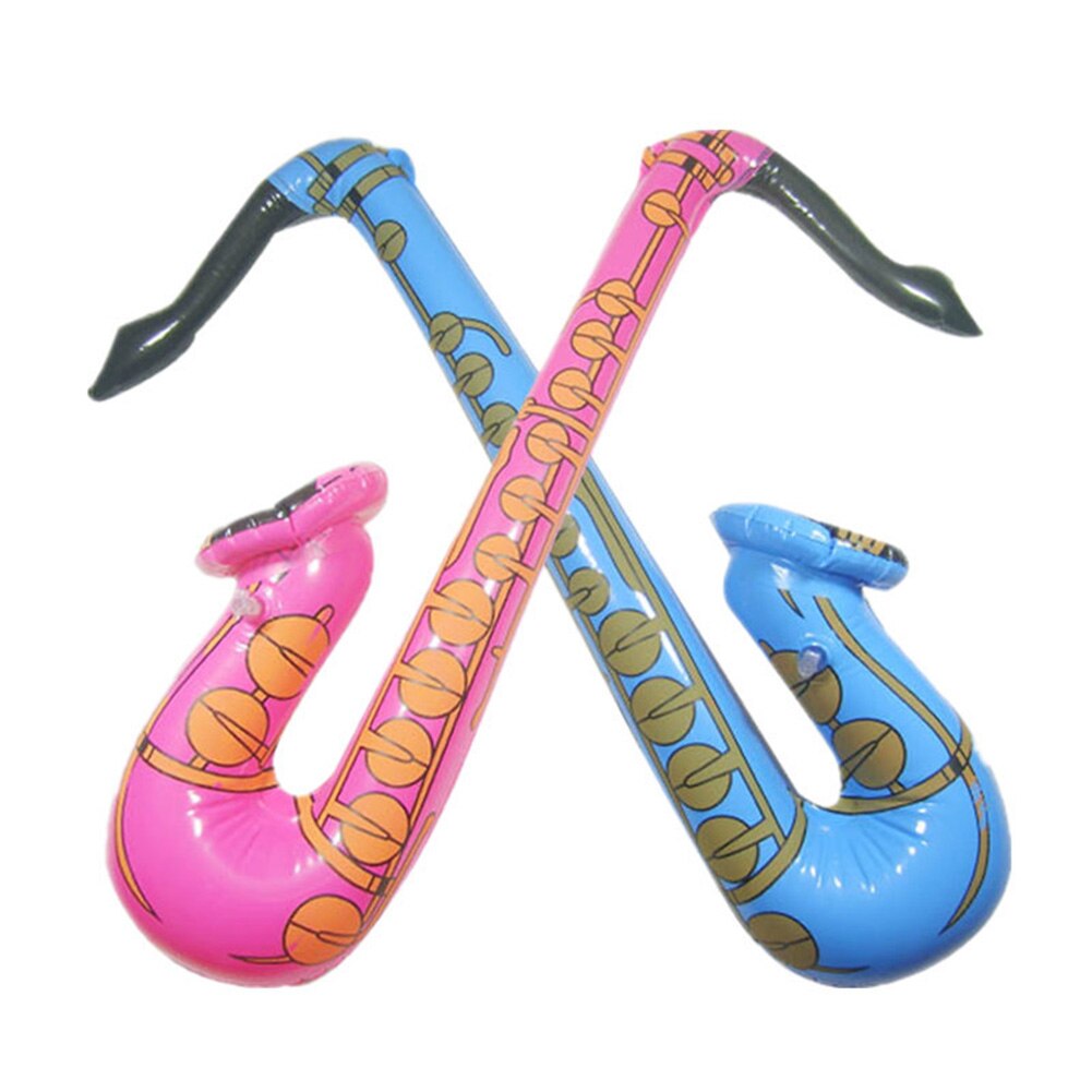 Random Color 1Piece 70cm Fun Inflatable Blow Up Rock&Roll Saxophone Disco Party Music Toy LXY9