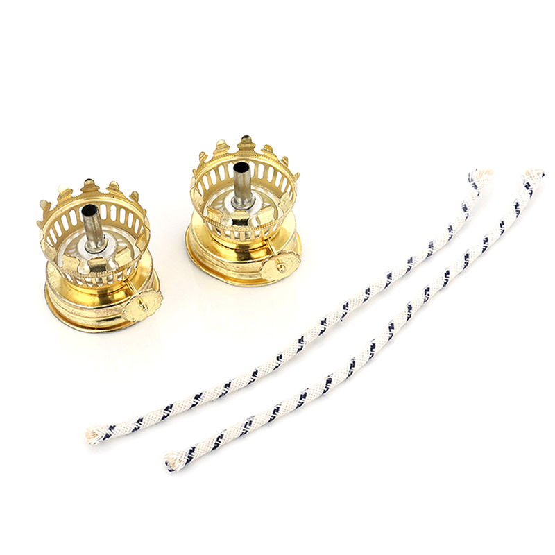 Lamp Olie Brander Kerosine Onderdelen Lont Antieke Wieken Houder Brandende Lampsaccessory Schoorsteen Kaars Light Jar