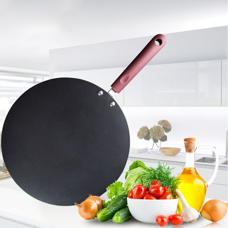 Stainless Steel Cookware Kitchen Frying Pan Nonstick Skillet Frying Omelet Crepe Pancake Pan Round For Induction Gas Stove