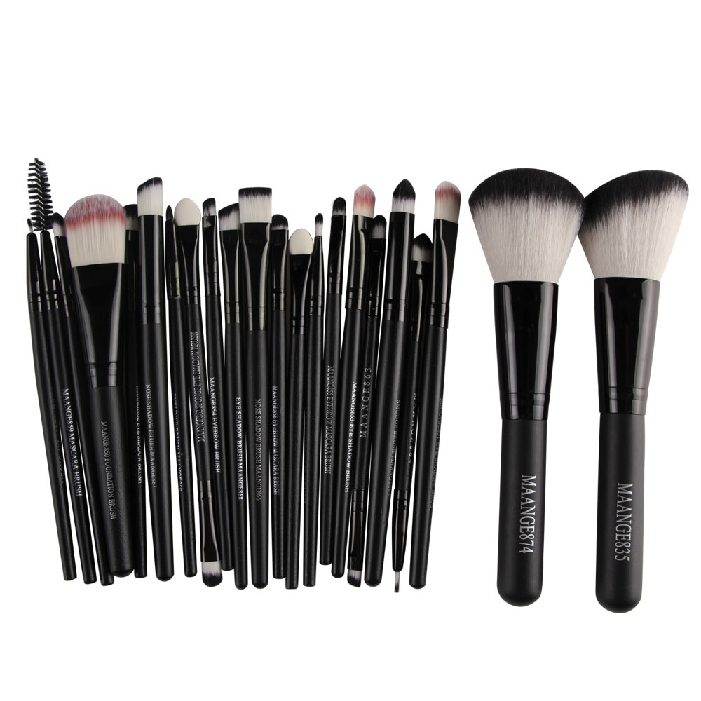 MAANGE 22 unids/set conjunto de brochas de maquillaje cosméticos para sombra de ojos cejas mezcla de bases Blush Beauty Makeup Tool: 01