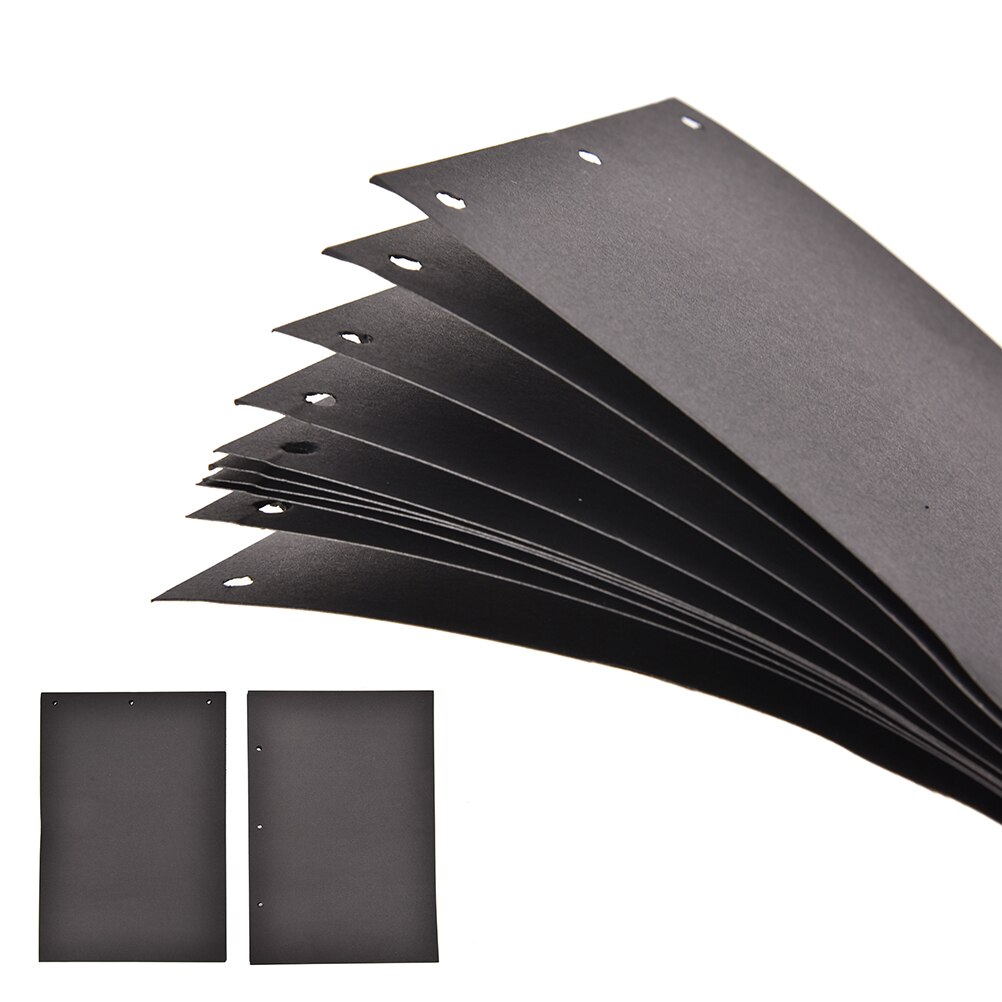 Extra vellen voor doe-het-zelf fotoalbum 10 vellen scrapbookpapier knutselen binnenvellen zwarte kaart handgemaakte binnenpagina's 18 x 26cm