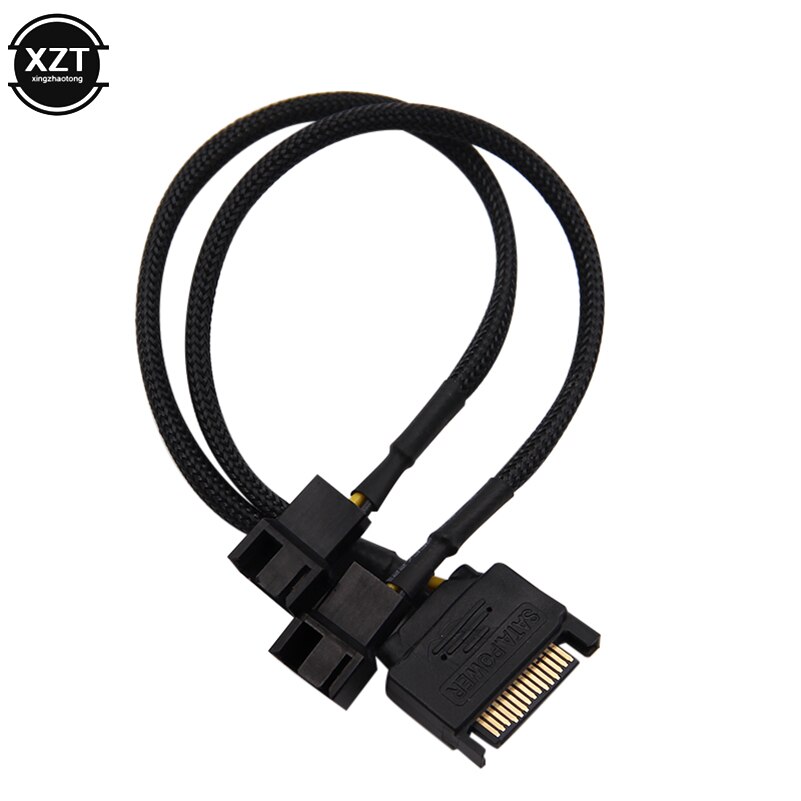 Laptop SATA 15 Pin to 3 Pin 4 Pin Cooling Fan Cable Mainboard CPU Fan Adapter Connectors