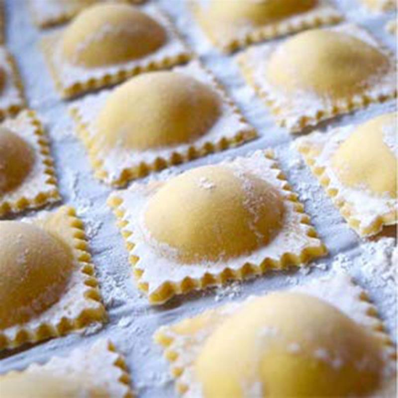 Firkantet rund ravioli stempel pasta skærer lav ravioli derhjemme wienerbrød ravioli maker formpresse køkken pasta form værktøj