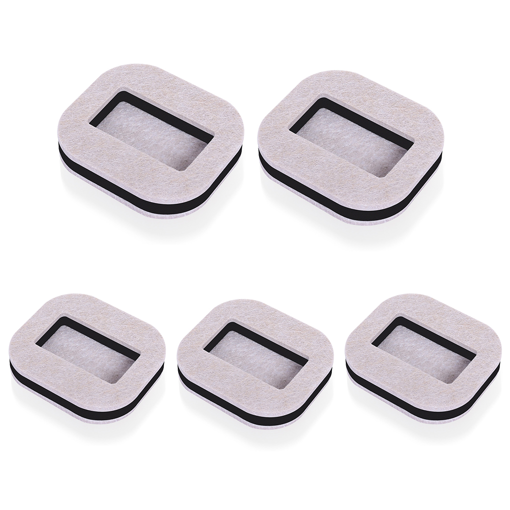 5 stück Möbel Rad Stopper Schreibtisch rollen Nachlauf Griff Pads kratzen-Widerstehen Protektoren Haushalt Liefert Grau