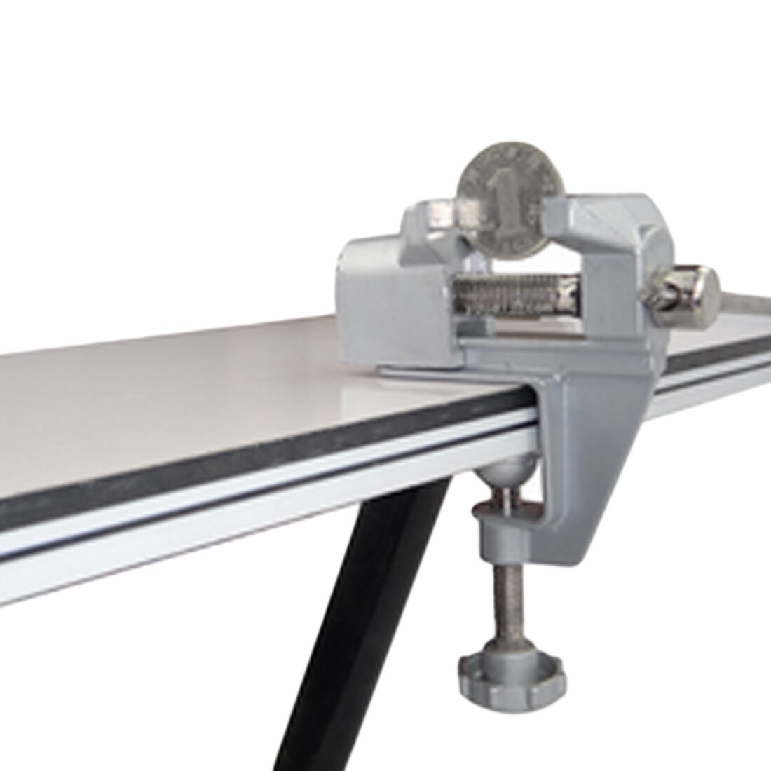 Mini 30mm bord skrueskrue universal bænk skruestik aluminiumslegering bænk klem skrueskrue til diy håndværk skimmel fast reparationsværktøj