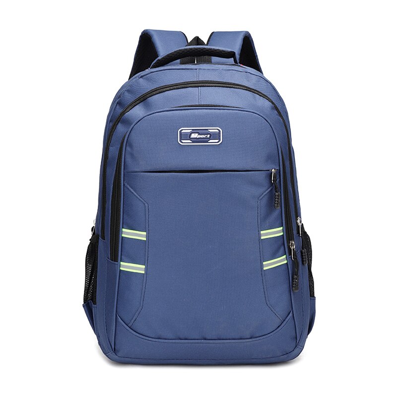 Hommes décontracté marée sac à dos jeunesse étudiant sac à dos en plein air courte distance voyage sac à dos: Bleu