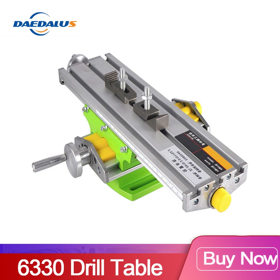 Bench Vise 6330 Drill table Mini Multifunctional Cross Working Table XY-axis adjustment Coordinate table For cnc milling machine