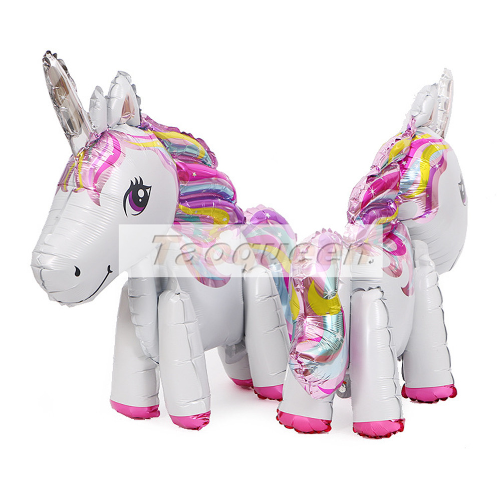 45-110cm Giant Unicorn Balloon Party Supplies Birthday Party Decorations Rainbow Balloons kids Foil Balloons cartoon hat: 1