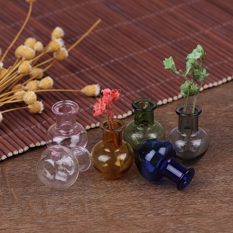 6 Stijl Voor Poppenhuis Meubels Miniaturen Glas Kruik Glazen Pot Vaas 1/12 Schaal Keuken Speelgoed