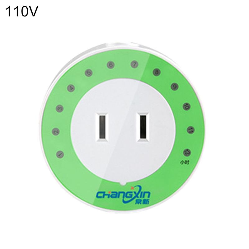 Outlet Timer Switch For Phone Electric Scooter Motorcycle Charger US 110V-220V E7CB: 110V GN