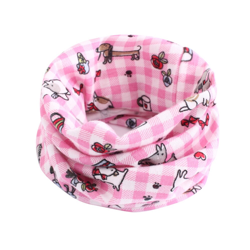 Children Cotton Scarf Baby Kids Autumn Winter Warm Hijab Scarf Boys Girls Cartoon Scarves Collar O Ring Magic Neckerchief: A9