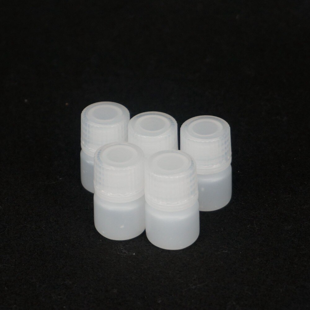 Lot5 5ml-500ml White PP Plastic Cylindrical Chemical Container Reagent Bottle