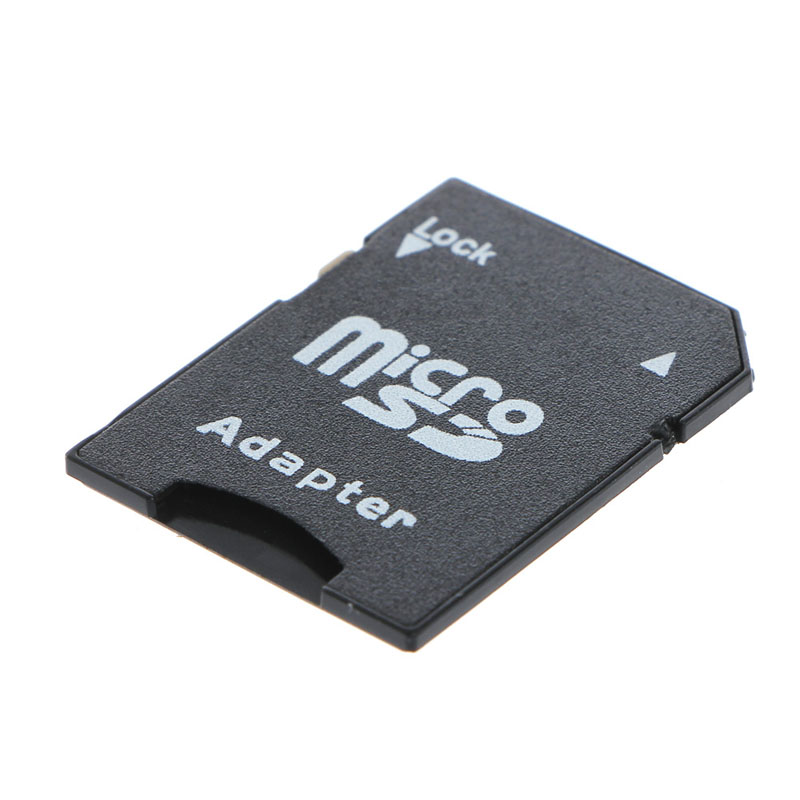 5 stk/pakke micro sd transflash tf til sd sdhc hukommelseskort adapter konverter sort