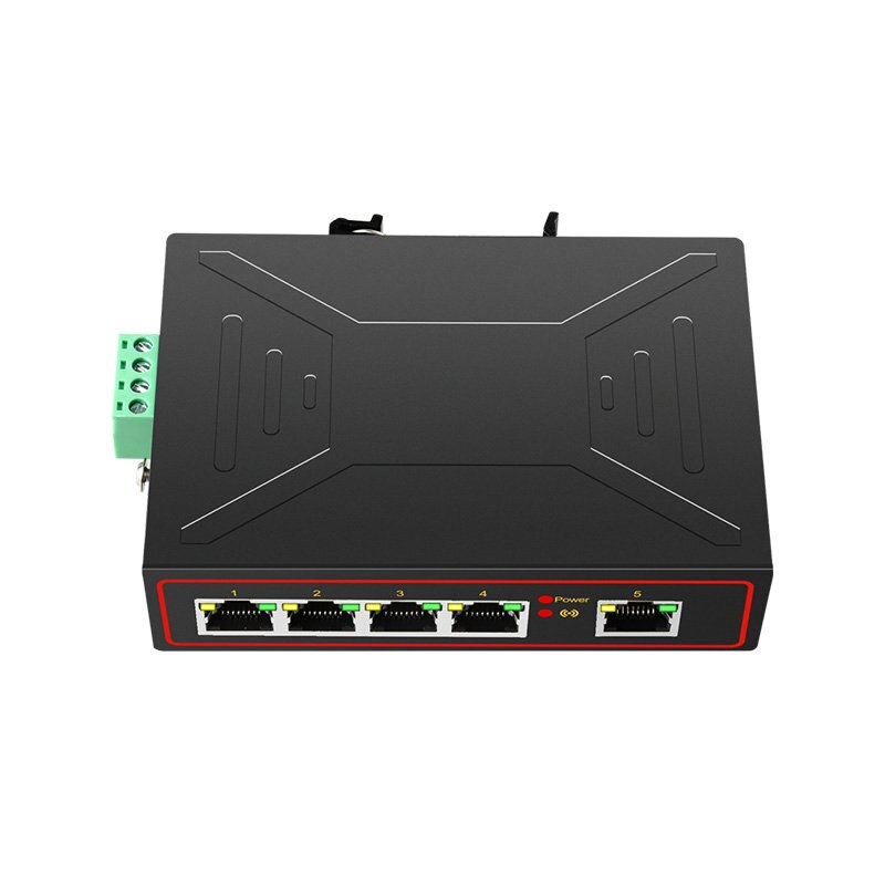 5 Poorten Industriële Ethernet Switch10/100/1000M Gigabit Netwerk Switch Din Rail Type Netwerk Lan Adapter Signaal versterken