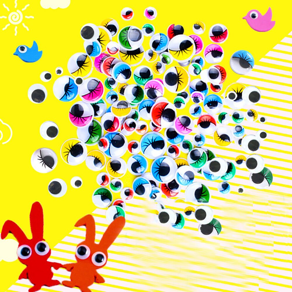 Children's Handmade DIY Materials Include Self-adhesive Googly Eyes Poms Kids Craft