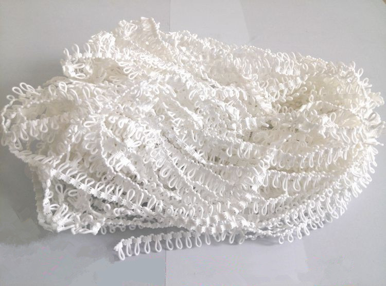 5 meter* elastiske knappeløkker trimmetape krageforlengere løkke dressmaking trim blondebånd