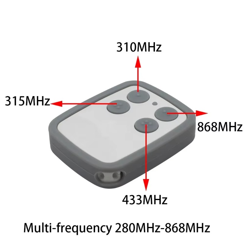 control remoto de copia multifrecuencia 250-868MHz compatible con puerta de persiana enrollable control remoto para puerta de garaje