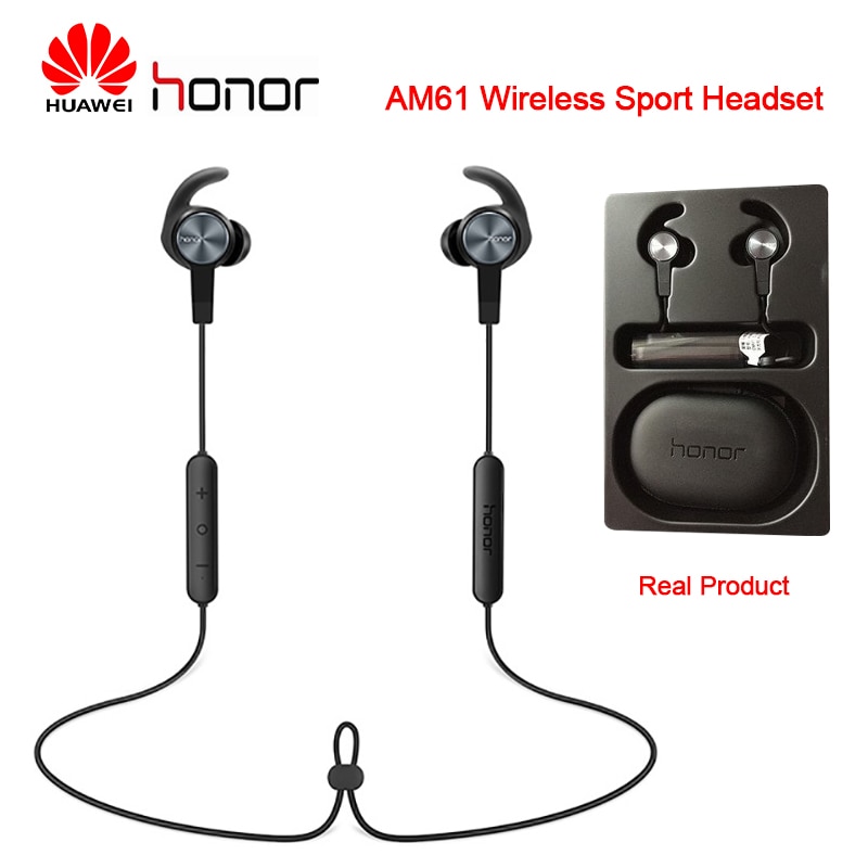 Huawei Honor AM61-auriculares, inalámbricos por Bluetooth 4,1, con micrófono, controlador con cable, magnético, para exteriores