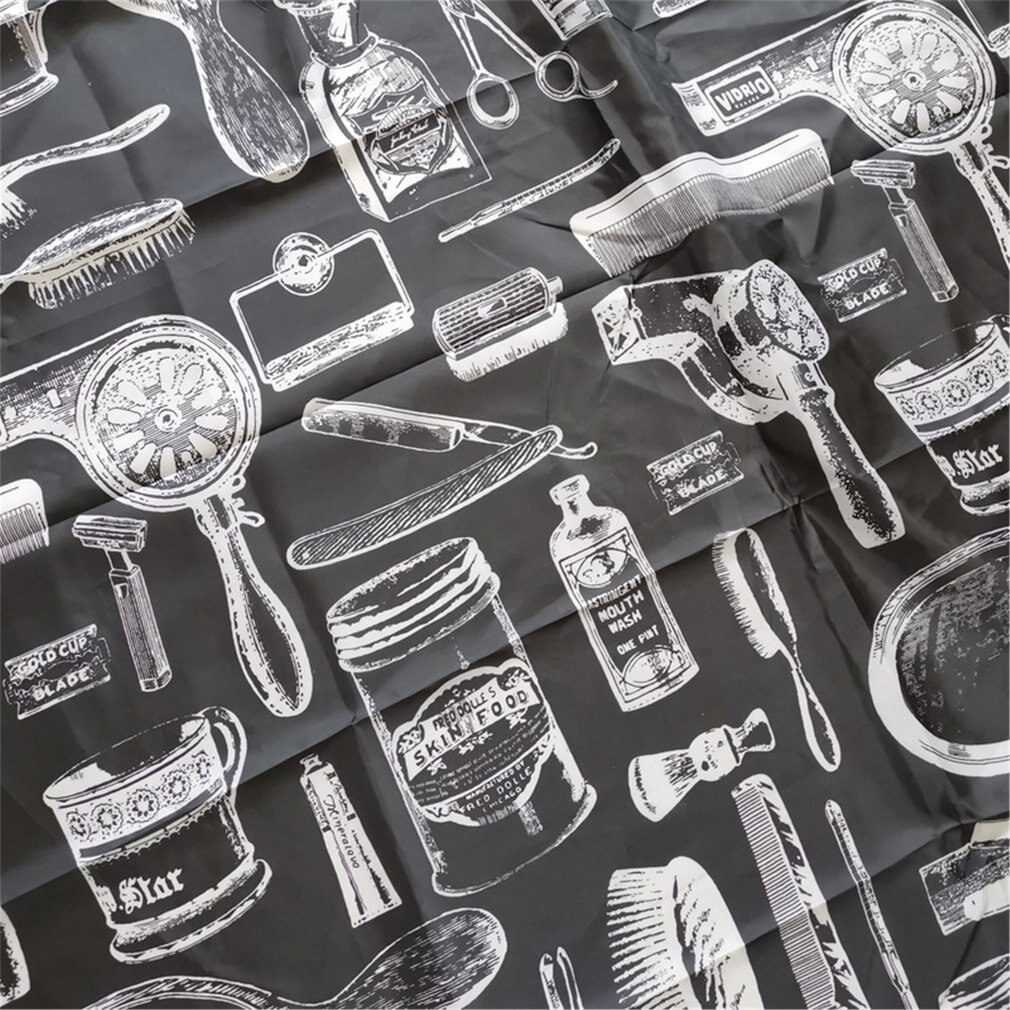 Salon Hair Cutting Haircut Cape Hairdresser With Clear Transparent Viewing Window Hair Cutting Coloring Barber Cape