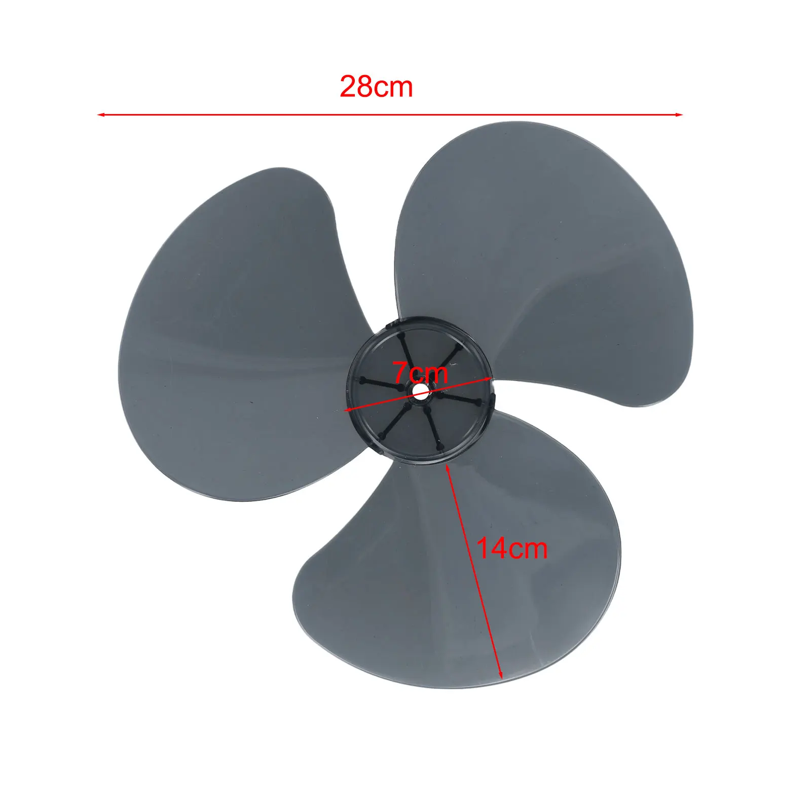 Replacement Fan Blade, 12 inches, Made of Non toxic PP Plastic, Easy to Clean and Maintain, Suitable for Stand or Desk Fans