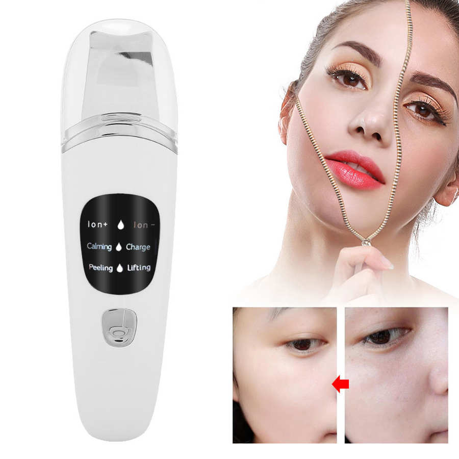 Exfoliante facial con pantalla LCD, vibración, máquina exfoliante facial, ultrasónico, dispositivo de cuidado de la piel