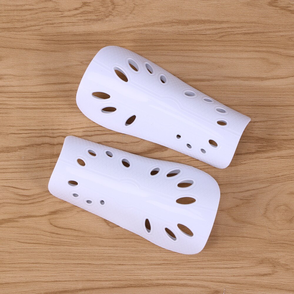 1 par leve respirável adulto bezerro equipamentos de proteção de equipamento de futebol para homem (branco): White